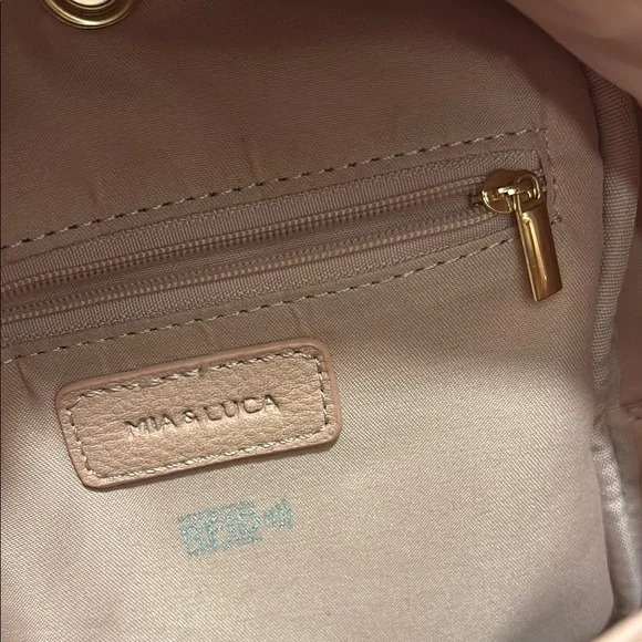 Pink Leather Backpack - Picture 4 of 6